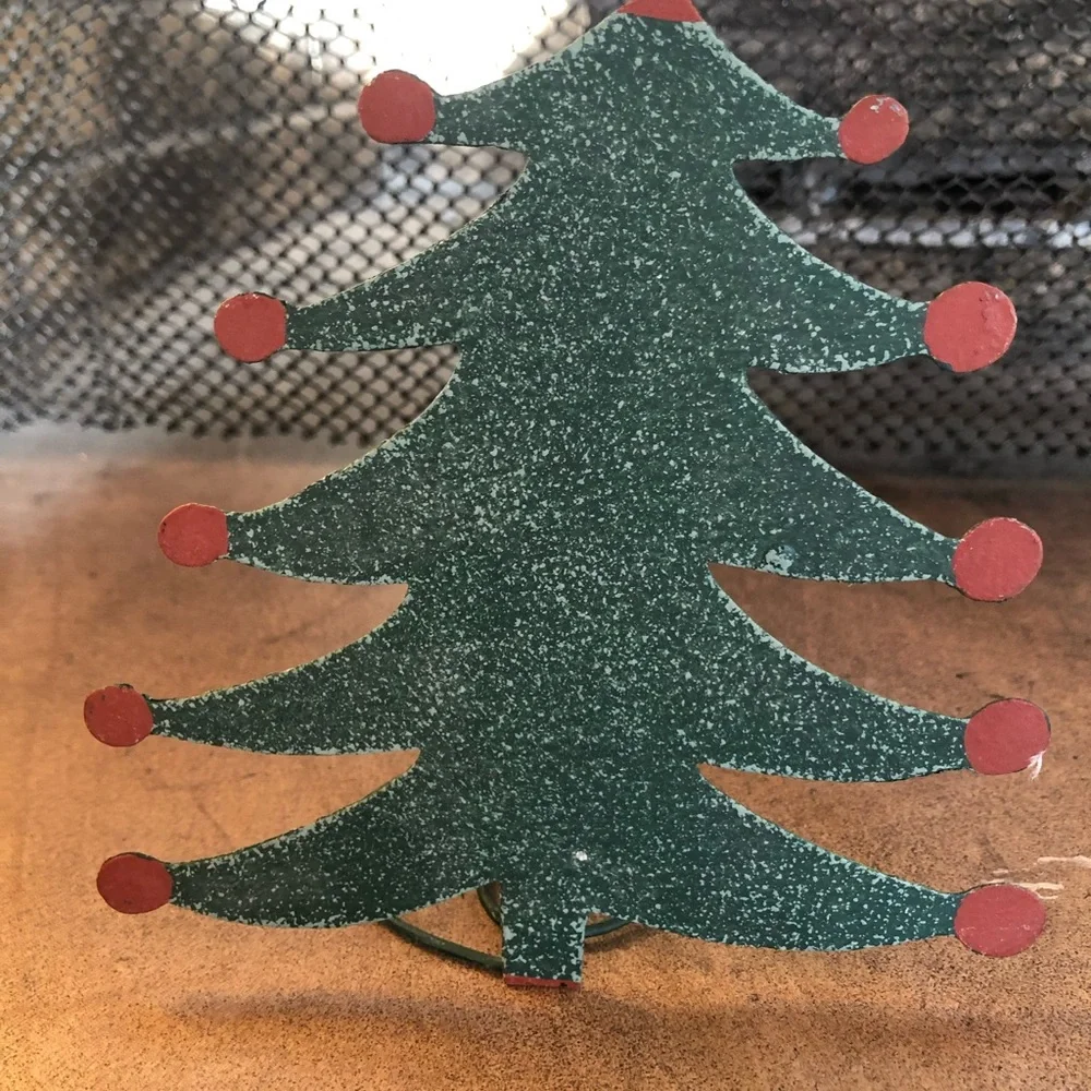 Crate & Barrel vintage NWT Christmas icon taper holders